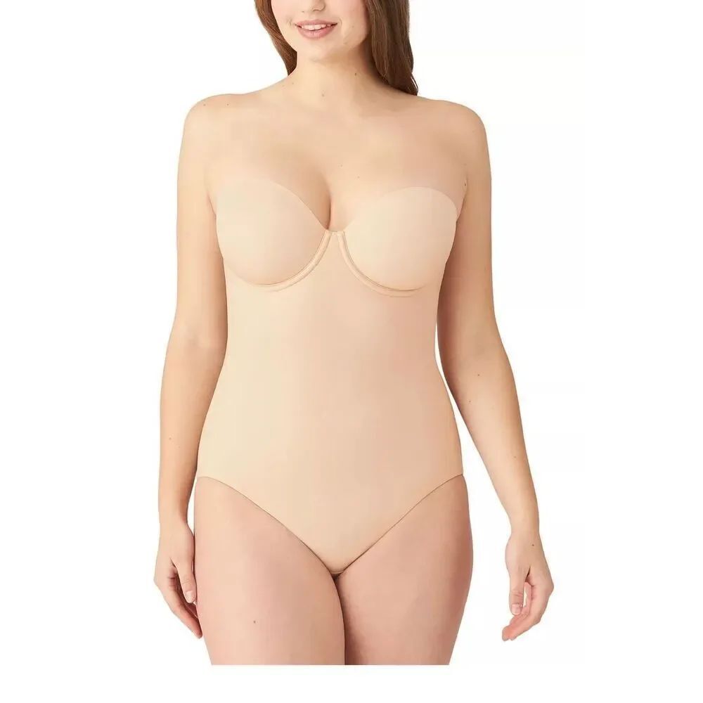 Wacoal NEW size 38D Red Carpet ReShape strapless shaping bodybriefer style 80121